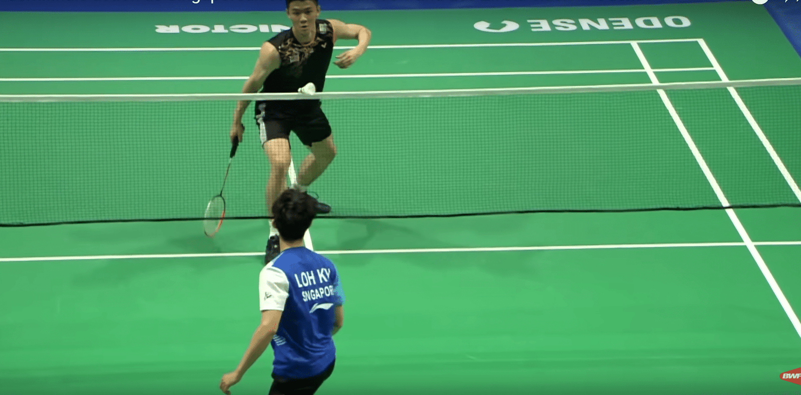 Badminton net shot the hidden mind game