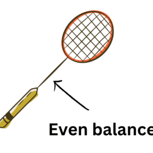 Even balance badminton rackets