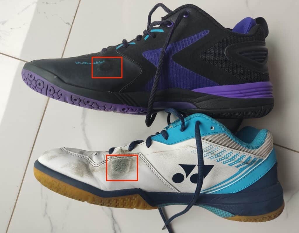 A970ace - durability example compared with yonex 65z3