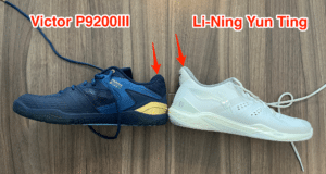upper heel - vs lining yun ting - victor p9200iii review