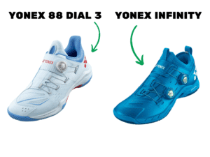 Yonex 88 Dial review - dial 3 vs infinity shoes